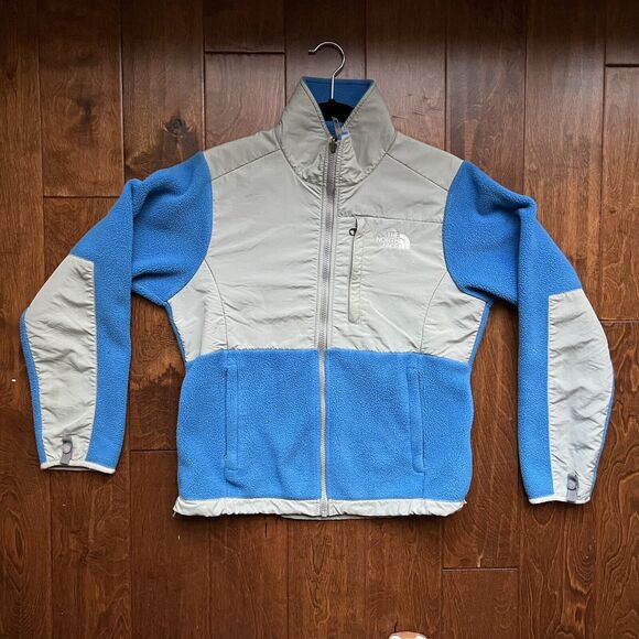 The North Face Women's Denali Polartec Fleece Zip Jacket Blue/Gray Size Small - Picture 3 of 9